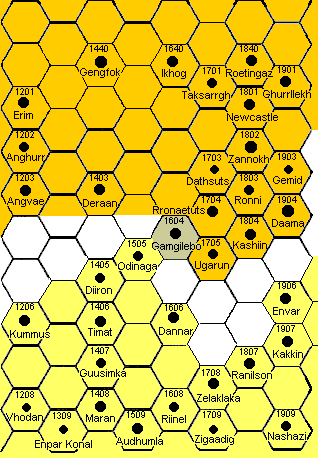 Map with Gamgilebo at the center