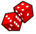 red dice