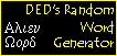 DEDs Random Word Generator