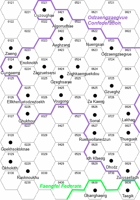 Yonder subsector circa 1105