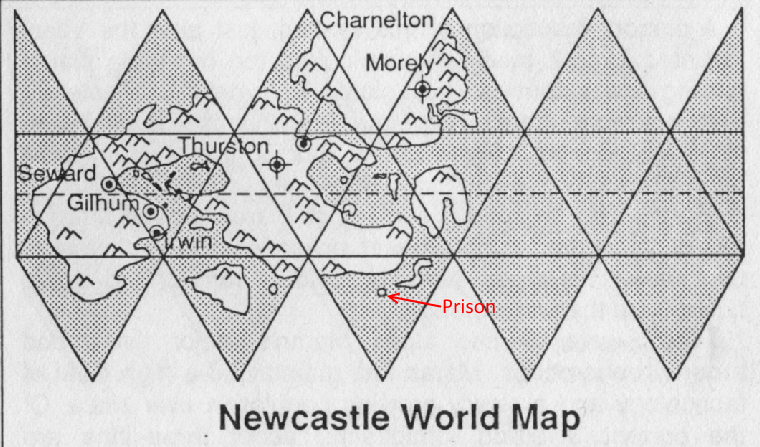 world map of Newcastle